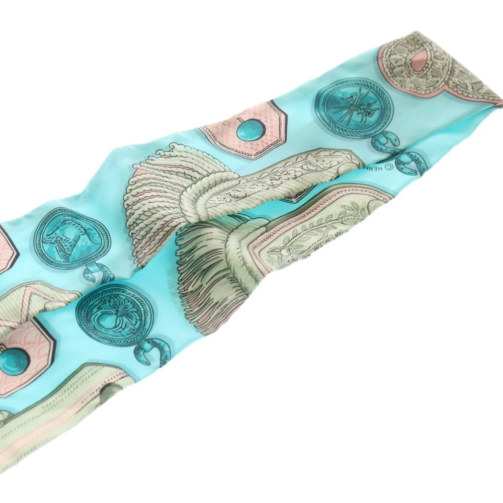 HERMES(エルメス) ツイリー EPAULETTES シルクスカーフ ライトブルー