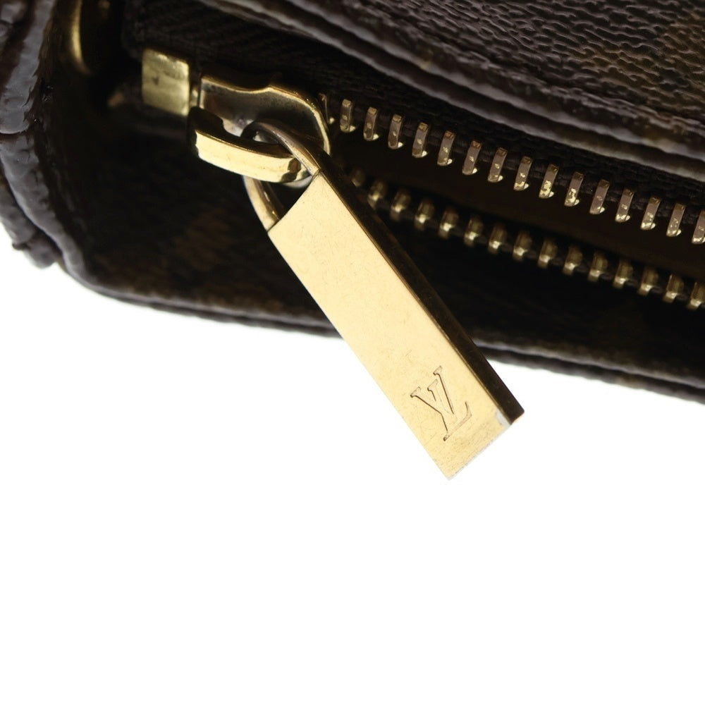 LOUIS VUITTON(ルイヴィトン) モノグラム ルーピングMM ハンドバッグ ワンショルダーバッグ ブラウン レザー×PVC M51146 ゴールド金具 レディース