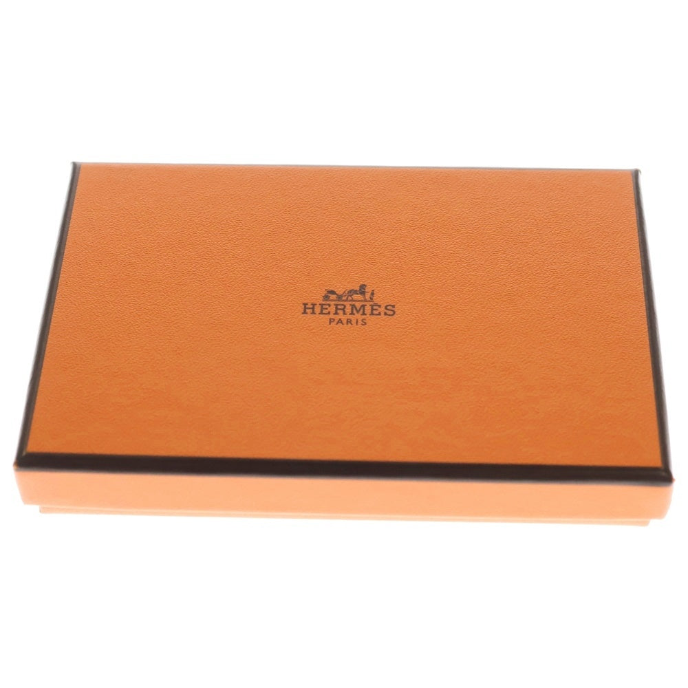 HERMES(エルメス) カルヴィ シェーブル グレー×ナタ 財布 小銭入れ D刻印