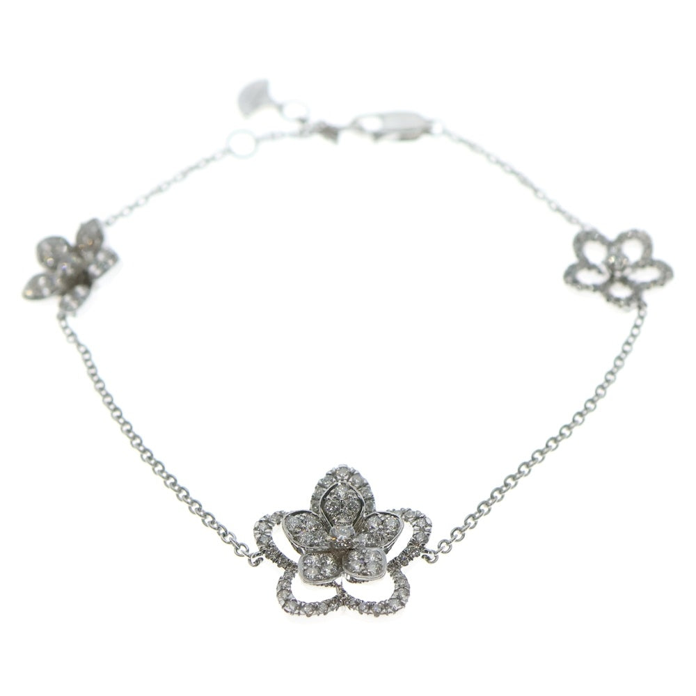 GRAFF(グラフ) ワイルドフラワー ダイヤモンド ブレスレット Au750 K18 WG ホワイトゴールド レディース