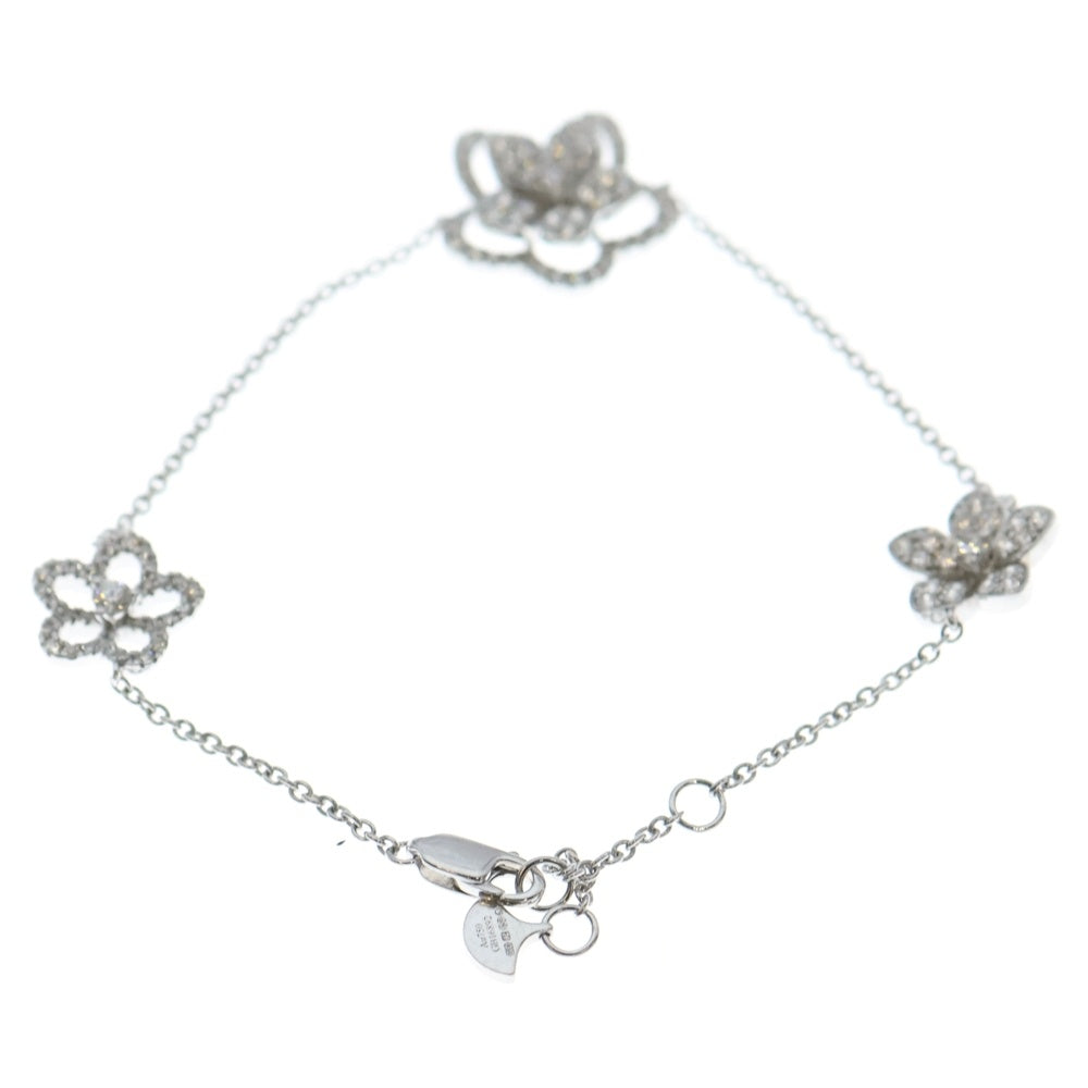 GRAFF(グラフ) ワイルドフラワー ダイヤモンド ブレスレット Au750 K18 WG ホワイトゴールド レディース