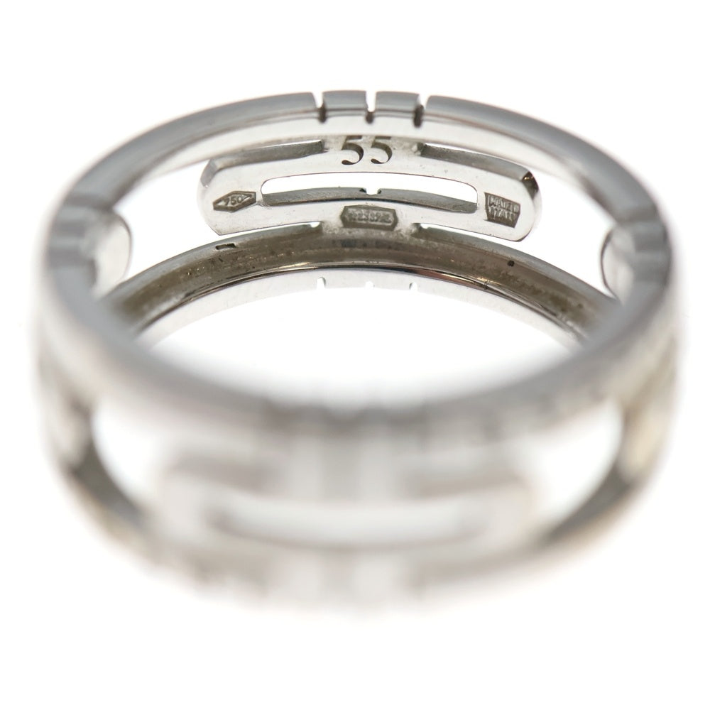 BVLGARI(ブルガリ) オープンパレンテシ リング ホワイトゴールド 750WG #55 指輪 ジュエリー