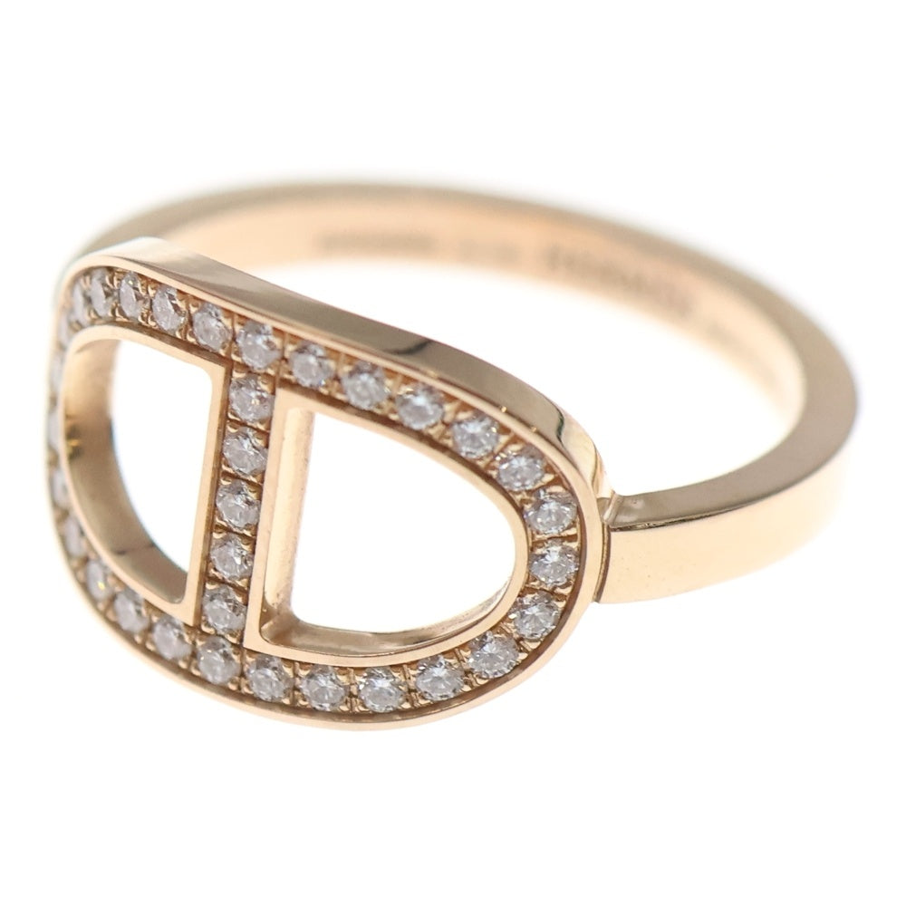 HERMES(エルメス) シェーヌダンクル コントゥールMM ダイヤリング K18 Au750 PG ピンクゴールド