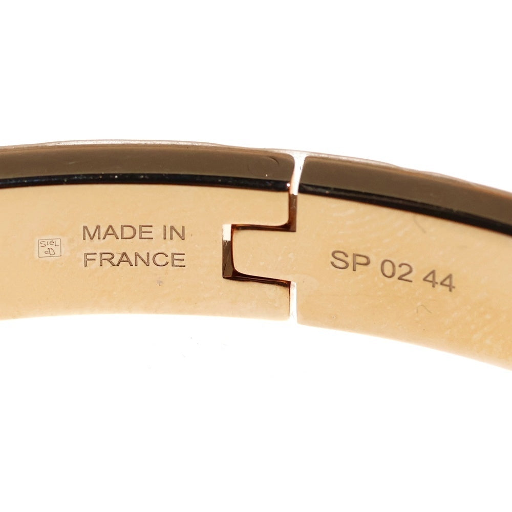 HERMES(エルメス) ミニ クリック ケリー バングル ブレスレット ピンクゴールド×ベージュ GP