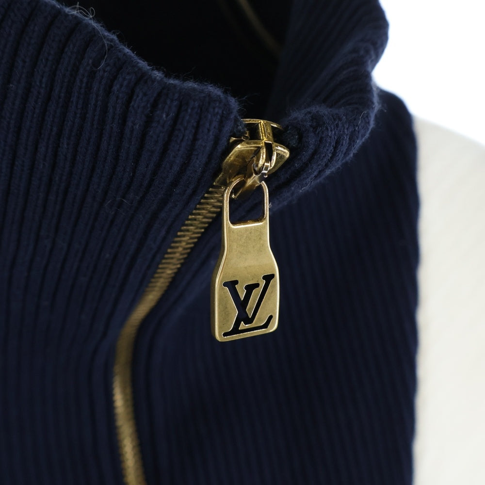 LOUIS VUITTON(ルイヴィトン) 24AW ロゴ刺繍 コットンニット ジップ