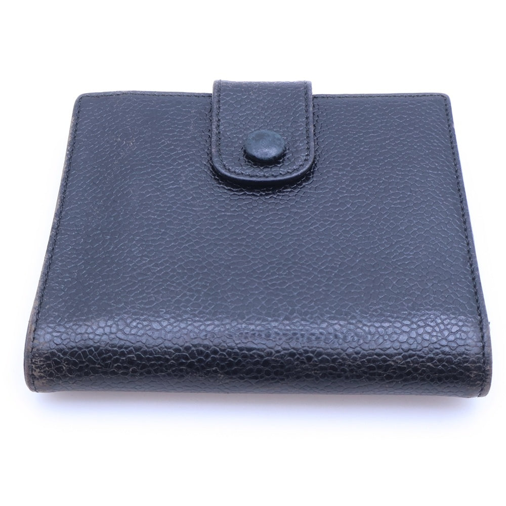 CHANEL(シャネル) ココマーク 2つ折り財布 ブラック キャビア レディース