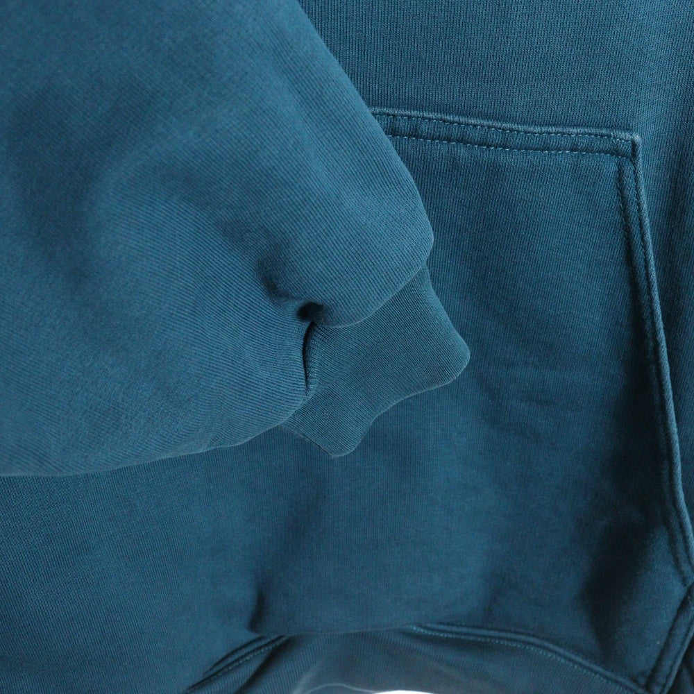 BALENCIAGA(バレンシアガ) 21SS MIDIUM FIT HOODIE ミディアム フィット フーディ ロゴ プルオーバーパーカー グリーン 600583