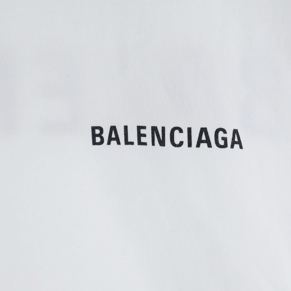 BALENCIAGA(バレンシアガ) 20SS LOGO PRINT S/S TEE ロゴ クルーネック半袖Tシャツ ホワイト 612965 TIVG5