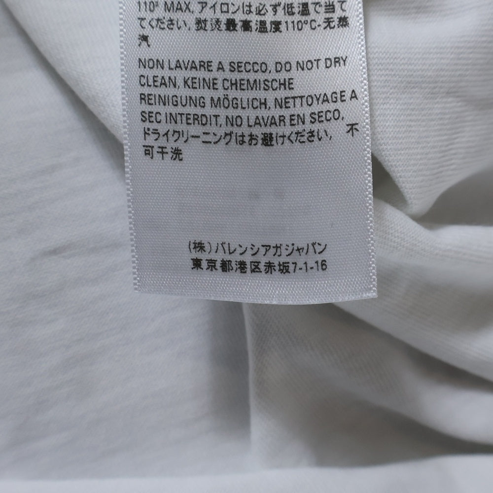 BALENCIAGA(バレンシアガ) 20SS LOGO PRINT S/S TEE ロゴ クルーネック半袖Tシャツ ホワイト 612965 TIVG5