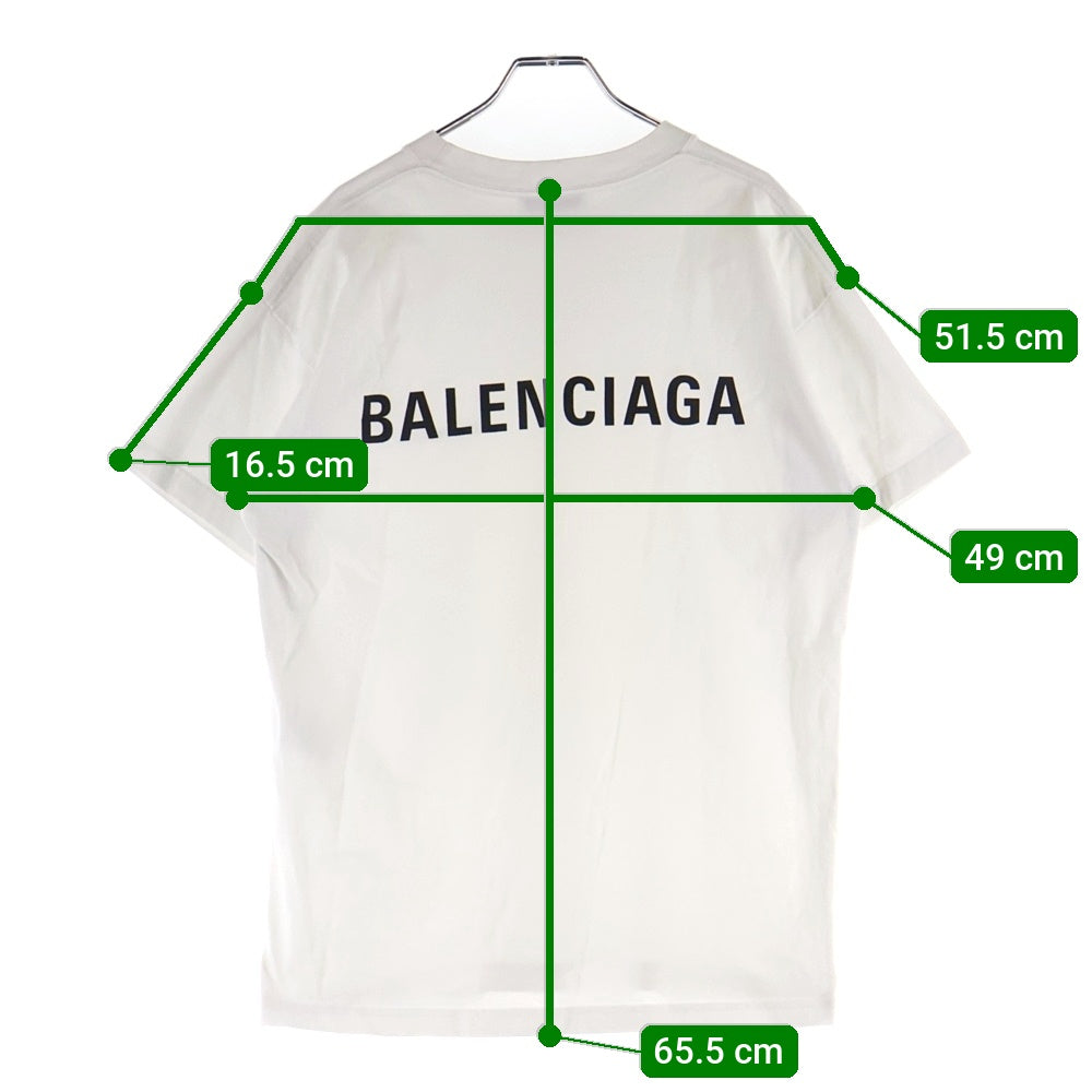 BALENCIAGA(バレンシアガ) 20SS LOGO PRINT S/S TEE ロゴ クルーネック半袖Tシャツ ホワイト 612965 TIVG5