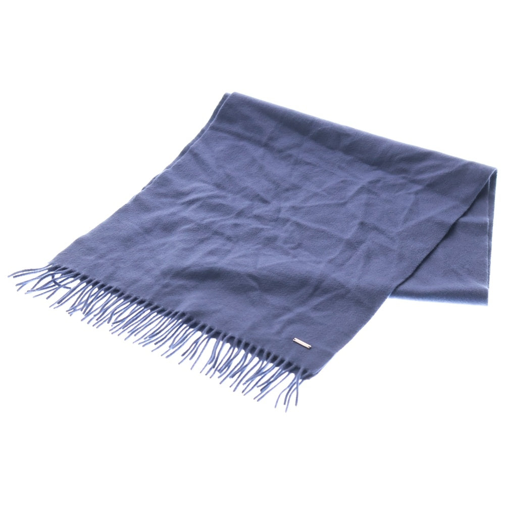 Loro Piana(ロロピアーナ) ロゴ カシミヤ ウール マフラー ネイビー