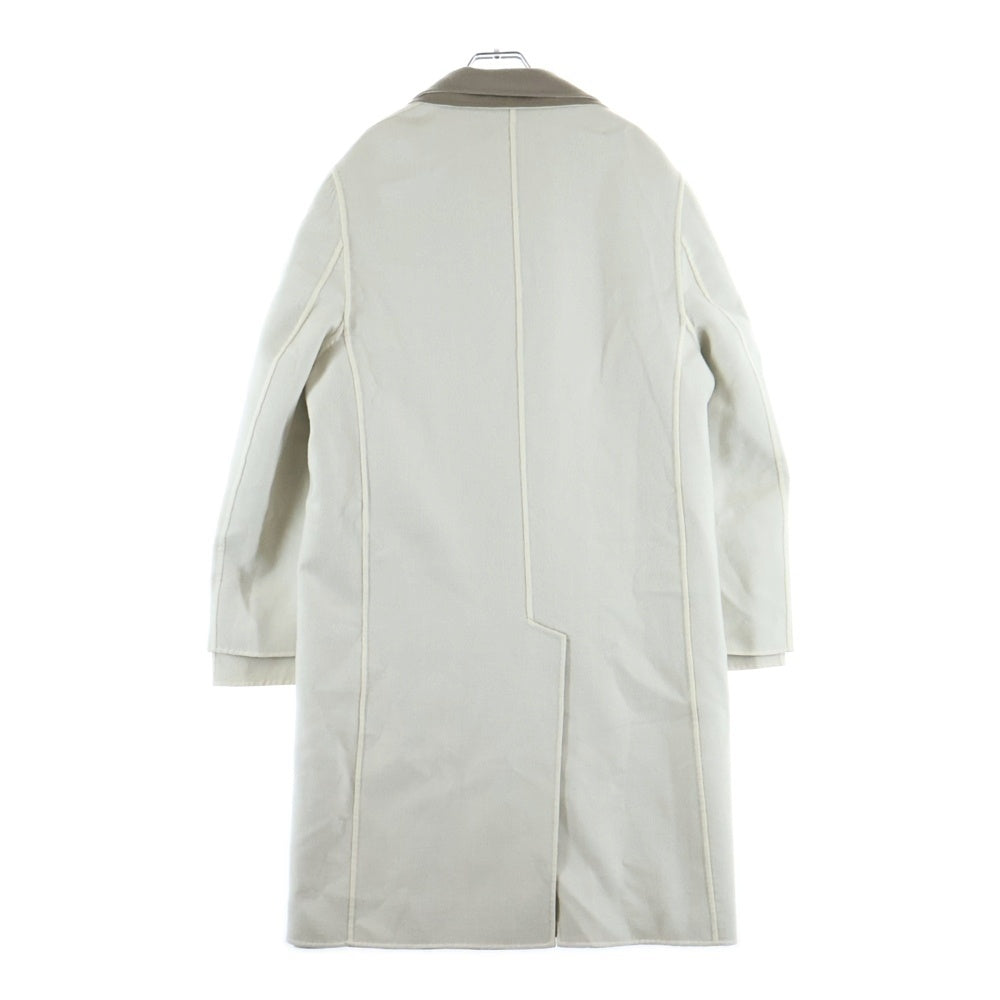 Christian Dior(クリスチャンディオール) 21AW ウール リバーシブル ダブルフェイス 3B チェスターコート ベージュ/アイボリー 193C382A4748