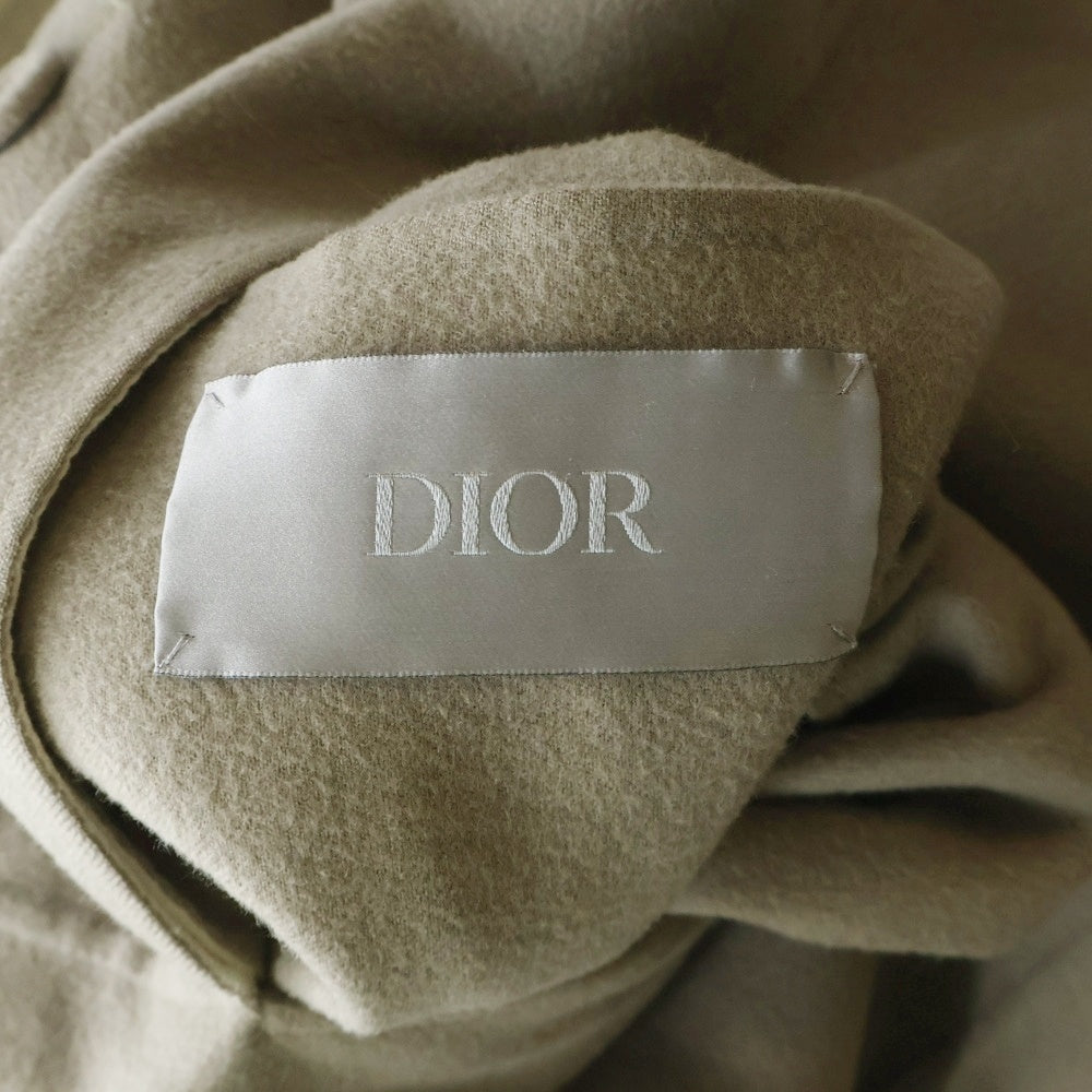 Christian Dior(クリスチャンディオール) 21AW ウール リバーシブル ダブルフェイス 3B チェスターコート ベージュ/アイボリー 193C382A4748