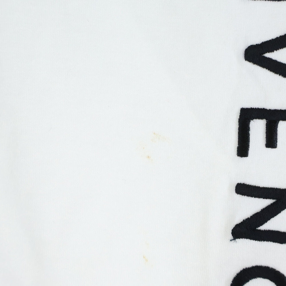 GIVENCHY(ジバンシィ) 19SS バーティカル ロゴ刺繍 クルーネック 半袖Tシャツ カットソー ホワイト BM70LV3002
