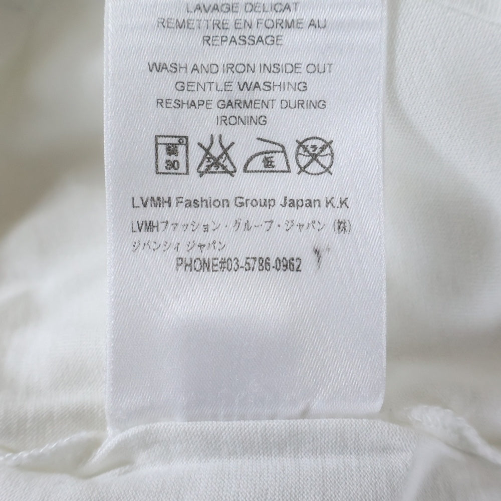 GIVENCHY(ジバンシィ) 19SS バーティカル ロゴ刺繍 クルーネック 半袖Tシャツ カットソー ホワイト BM70LV3002