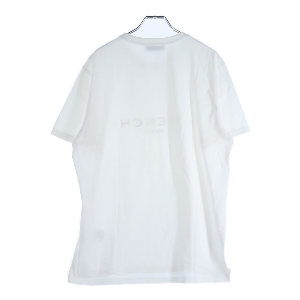 GIVENCHY(ジバンシィ) ラバーロゴプリント クルーネック 半袖Tシャツ カットソー ホワイト BM70YN3002
