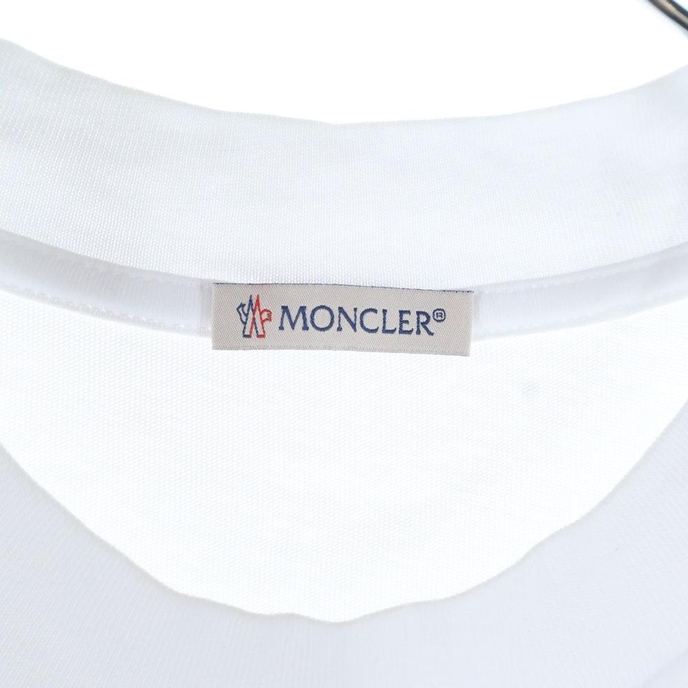 MONCLER(モンクレール) 22SS ビッグロゴプリント クルーネック 半袖Tシャツ カットソー ホワイト H10918C00029 8390T