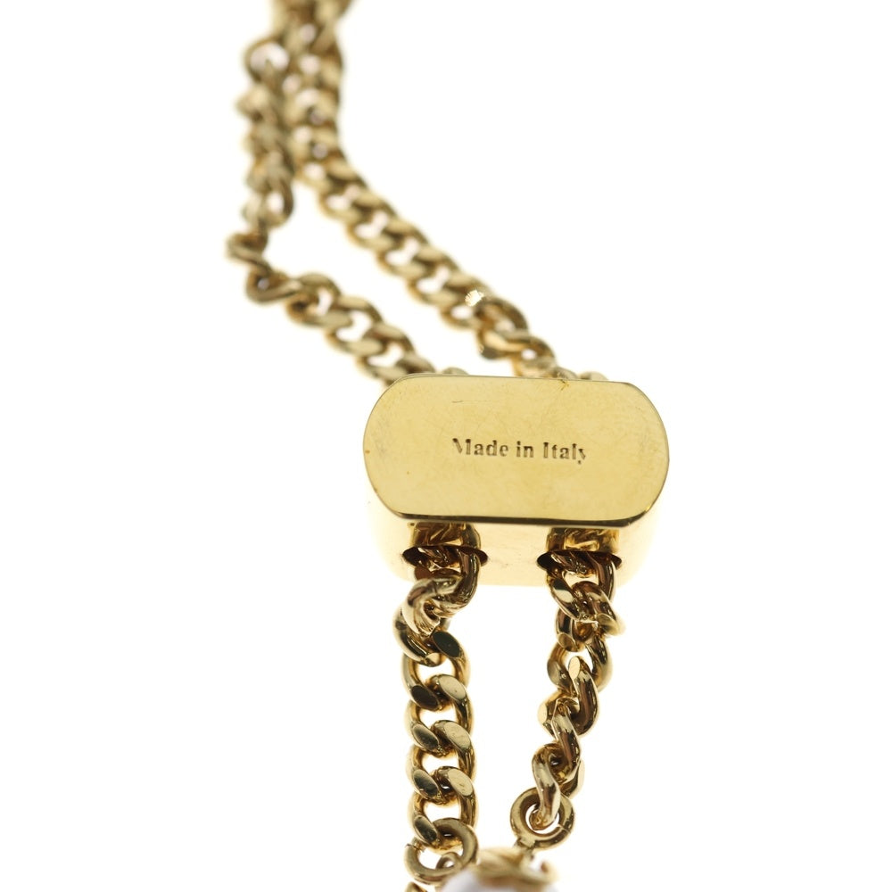 JIMMY CHOO(ジミーチュウ) パール X JCチャーム付き Gold フィニッシュメタル ネックレス GP ゴールド アクセサリー レディース