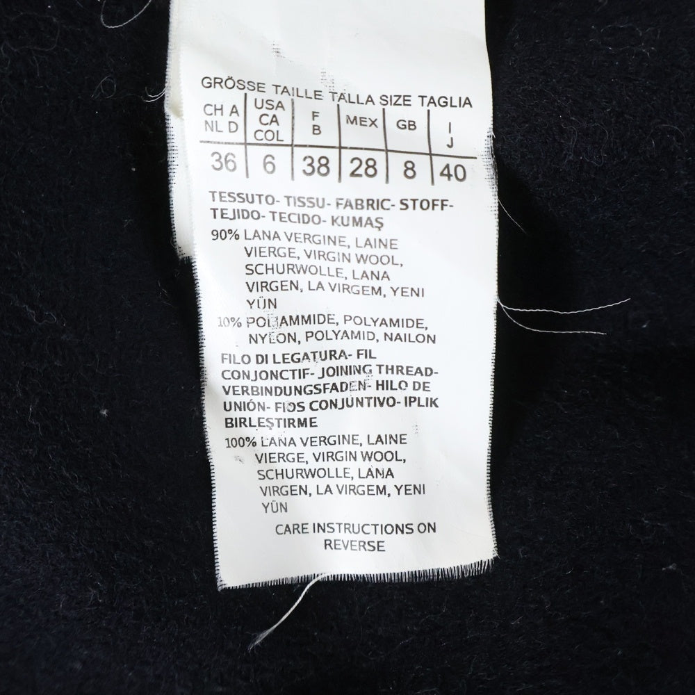 Max Mara(マックスマーラ) メルトンウール ベルト付き ガウン ロングコート ネイビー レディース 50160279