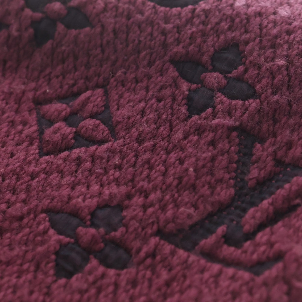 LOUIS VUITTON(ルイヴィトン) モノグラム エシャルプ・ロゴマニア フリンジマフラー ワインレッド M75703 レディース