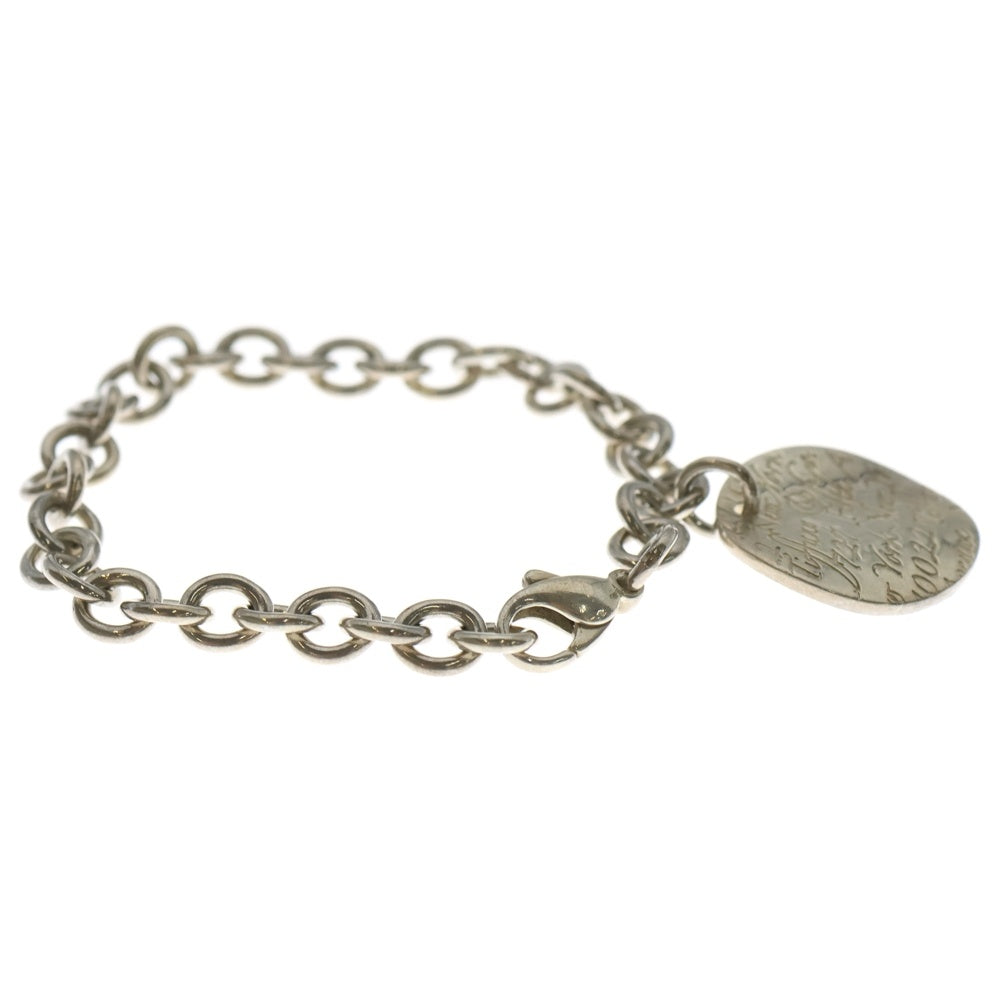 TIFFANY & Co.(ティファニー) ラウンドタグ チェーン ブレスレット シルバー レディース