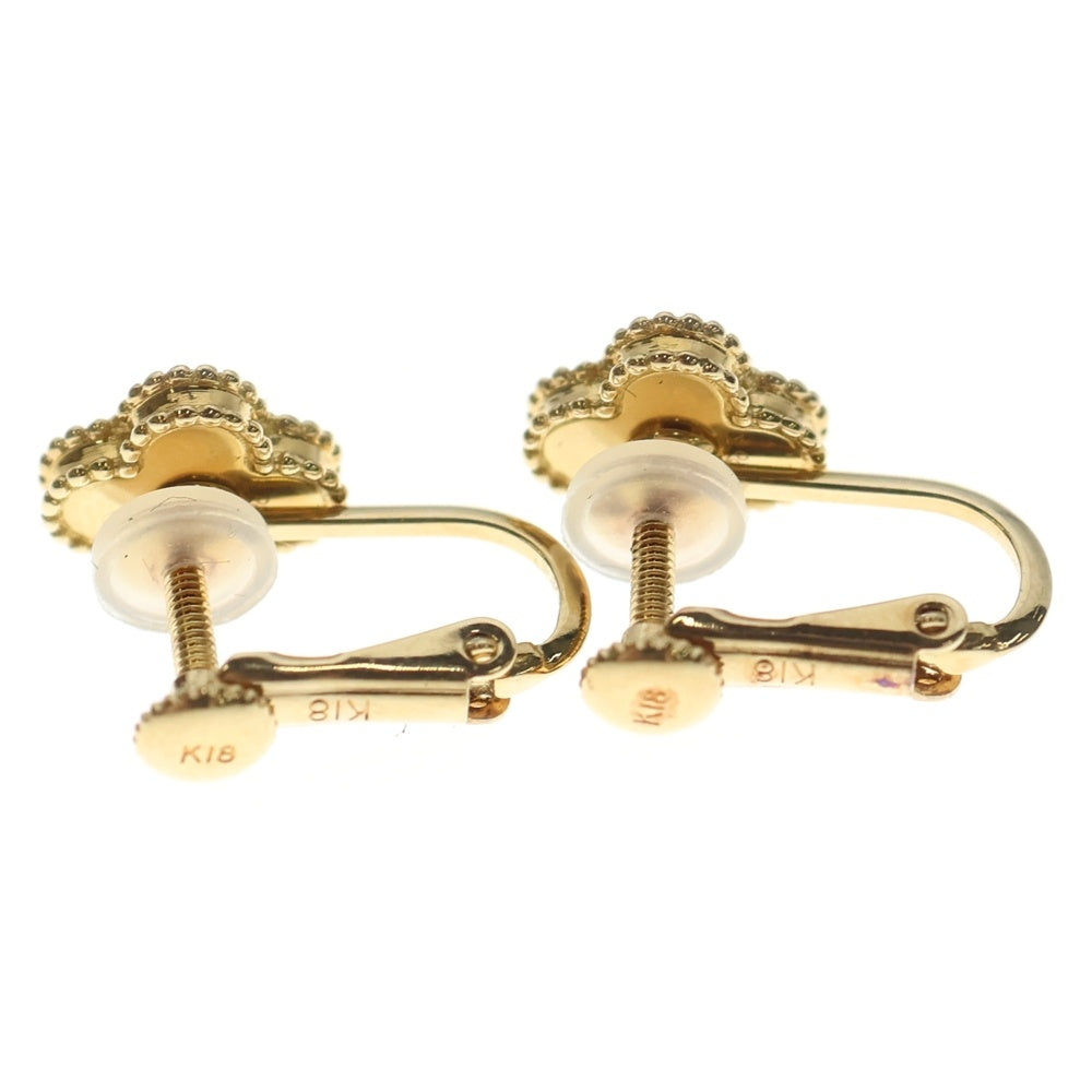 Van Cleef & Arpels(ヴァンクリーフアンドアーペル) スウィートアルハンブラ イヤリング ターコイズブルー×ゴールド K18 2.9g レディース