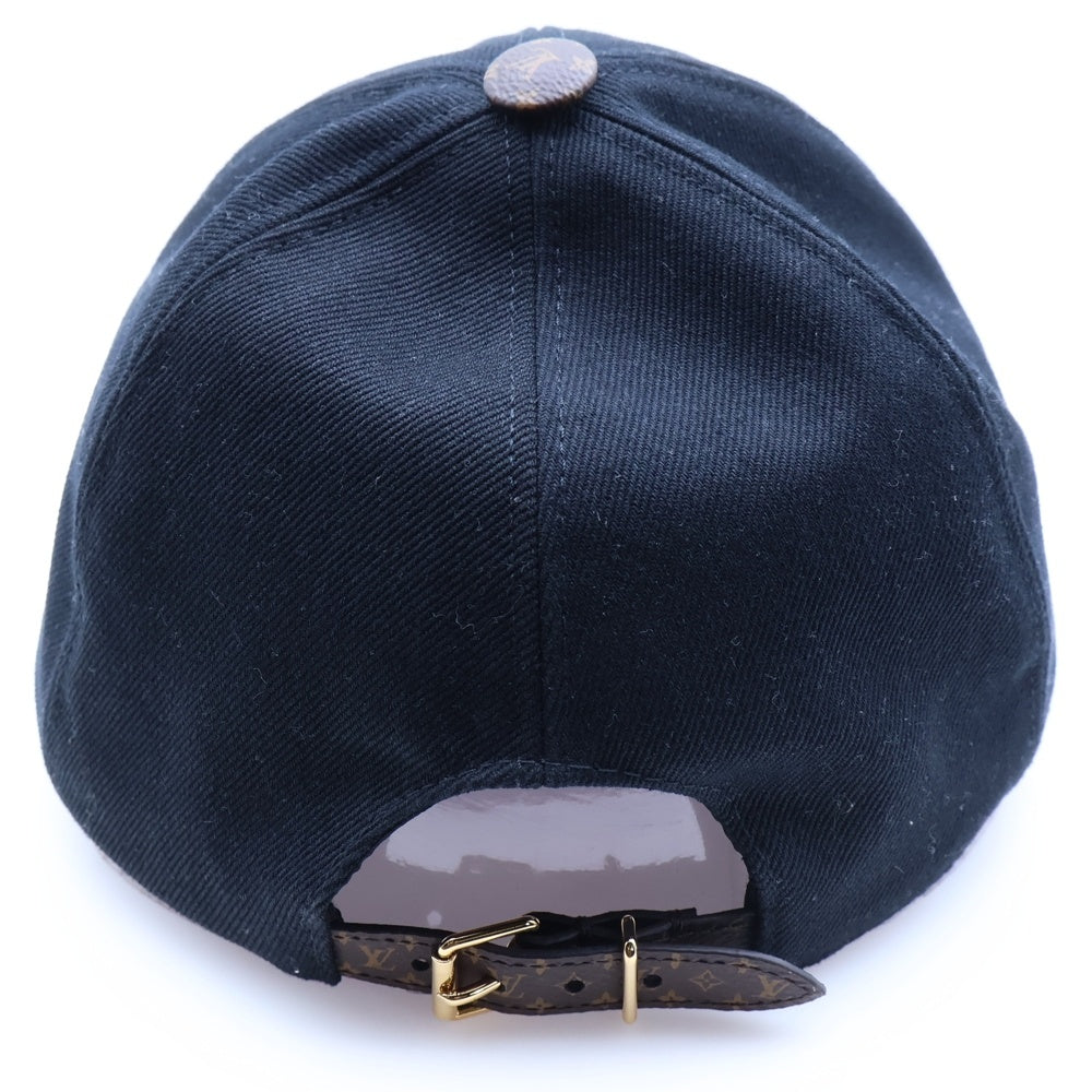 LOUIS VUITTON(ルイヴィトン) LV・デー キャップ ブラック キャンバス 帽子 M77807