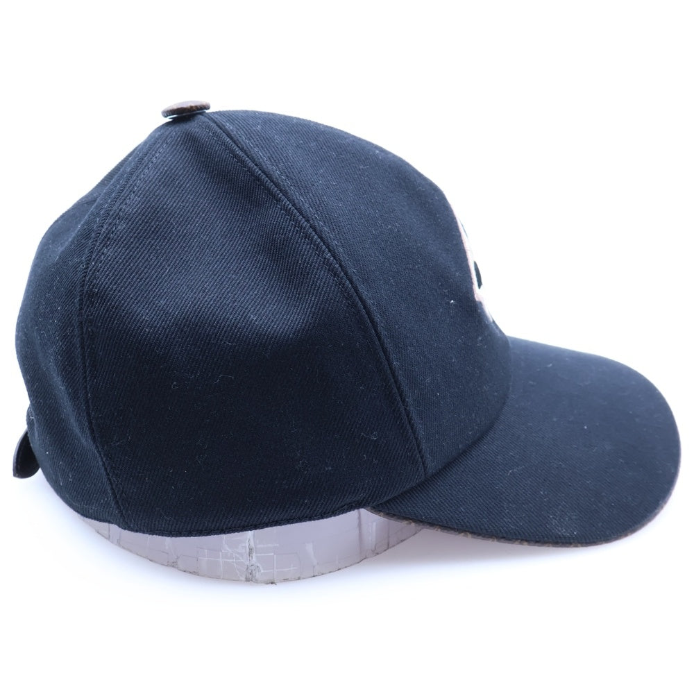 LOUIS VUITTON(ルイヴィトン) LV・デー キャップ ブラック キャンバス 帽子 M77807