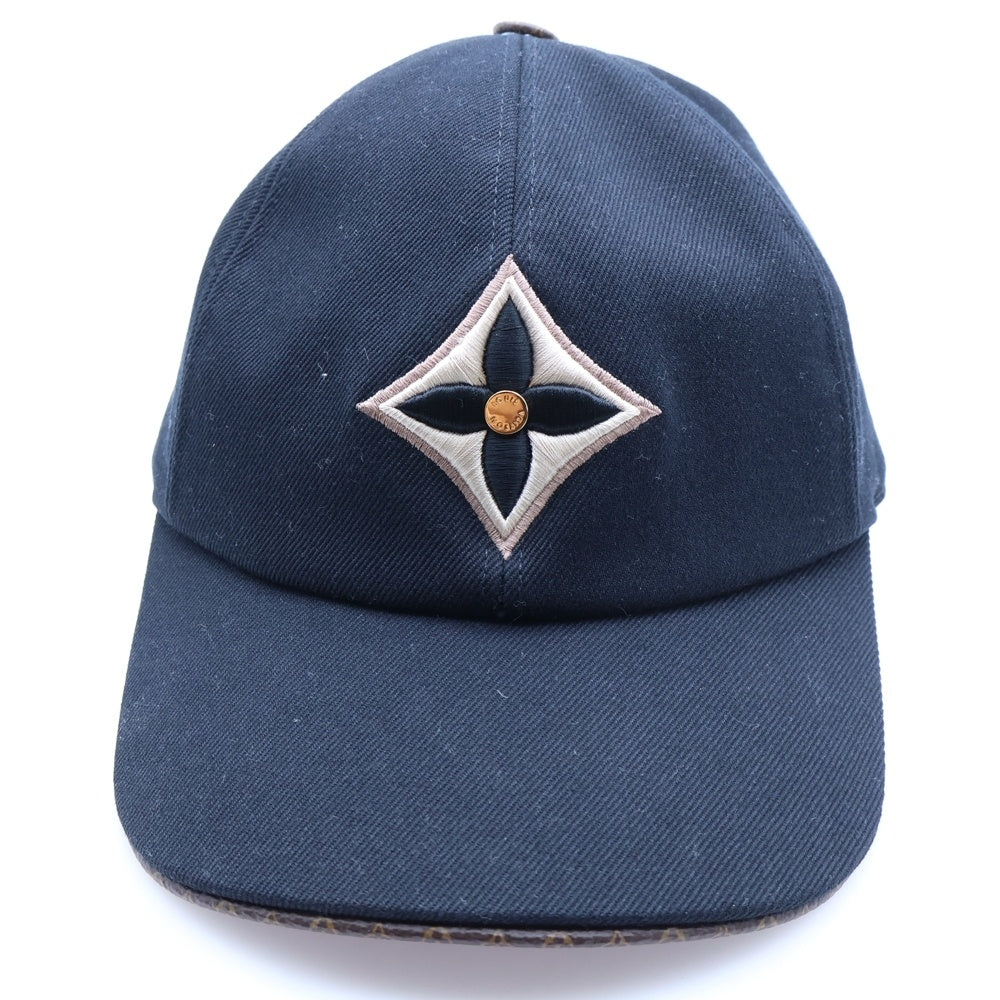 LOUIS VUITTON(ルイヴィトン) LV・デー キャップ ブラック キャンバス 帽子 M77807