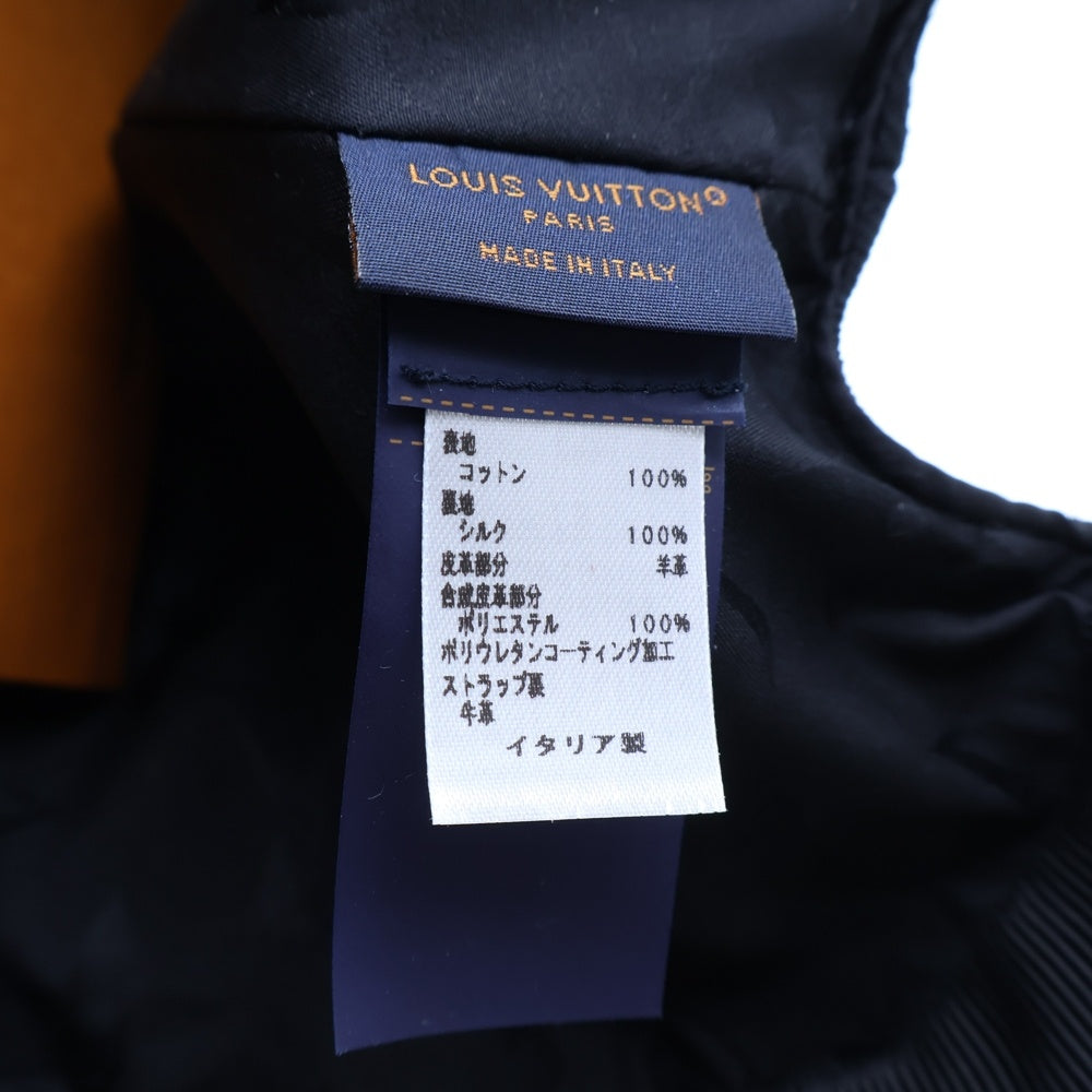 LOUIS VUITTON(ルイヴィトン) LV・デー キャップ ブラック キャンバス 帽子 M77807