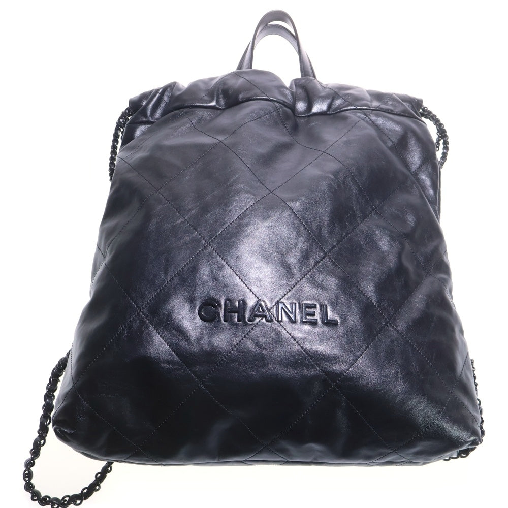 CHANEL(シャネル) シャネル22 シャイニーカーフスキン レザー チェーン