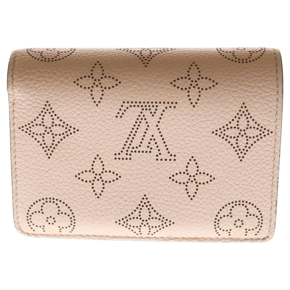 LOUIS VUITTON(ルイヴィトン) マヒナ ポルトフォイユ・クレア コンパクトウォレット 二つ折り財布 ピンク レザー M82758 シルバー金具 レディース
