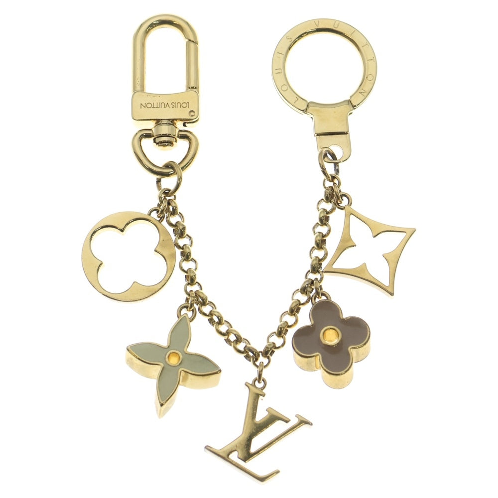 LOUIS VUITTON(ルイヴィトン) フルール ドゥ モノグラム バッグチャーム キーリング キーホルダー ゴールド M65111