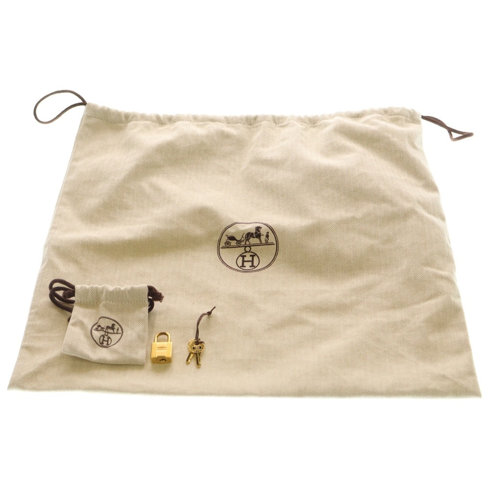 HERMES(エルメス) ピコタンロックMM トリヨン レザーハンドバッグ エトゥープ ゴールド金具 C刻印 レディース