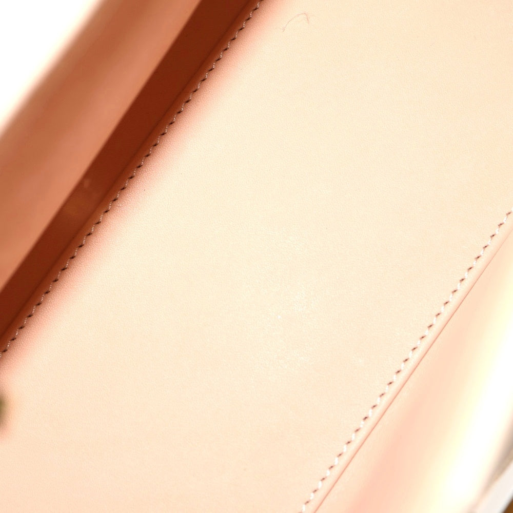 DELVAUX(デルボー) ブリヨンPM レザー 2WAY ハンド ショルダーバッグ ゴールド金具 ベージュ レディース