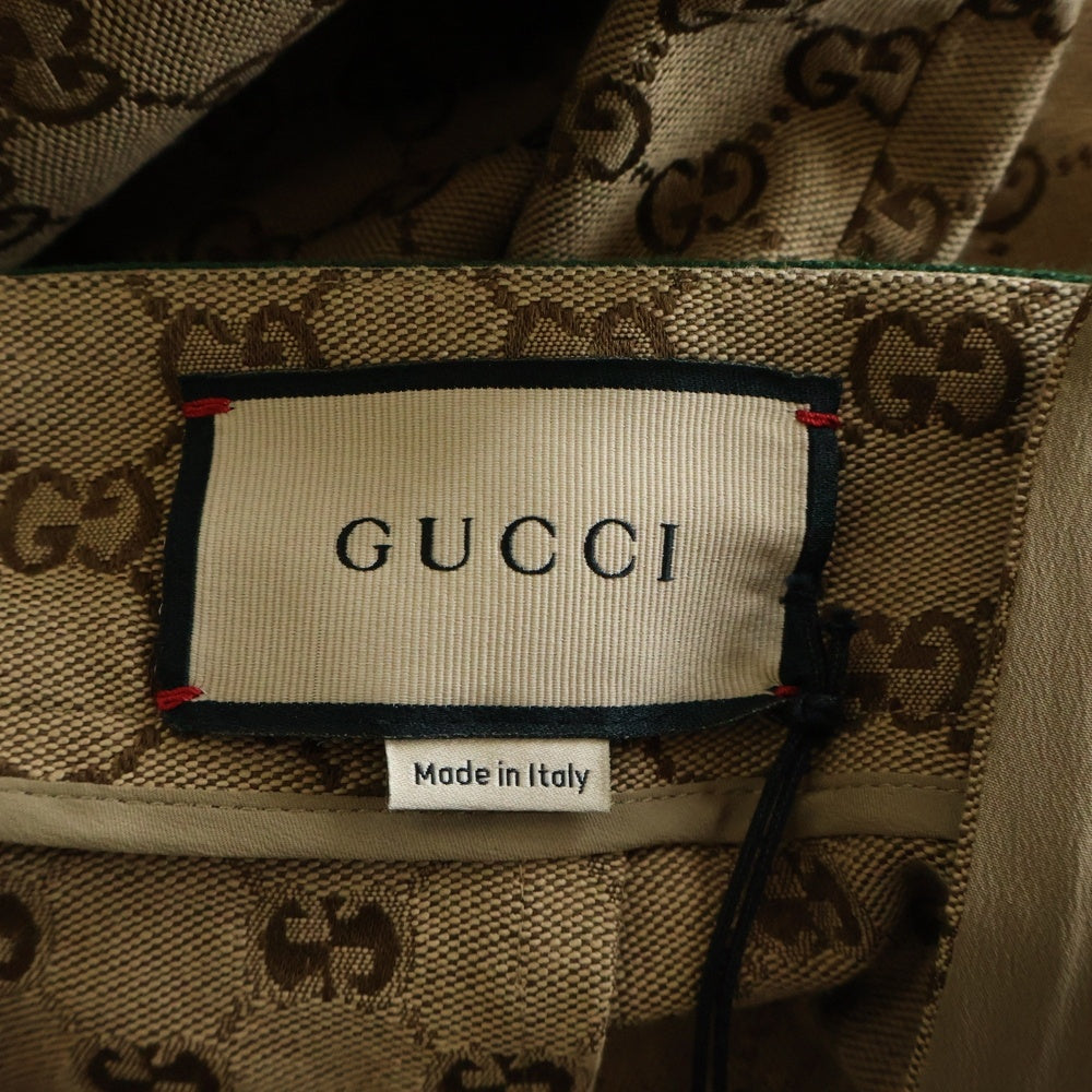 GUCCI(グッチ) GG Canvas Skirt GGロゴ 総柄 キャンバス スカート レディース ベージュ 681567