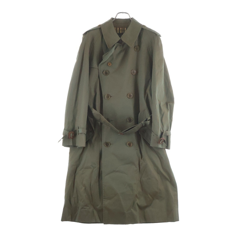 BURBERRY(バーバリー) 玉虫色 裏地ノバチェック総柄 トレンチコート カーキ