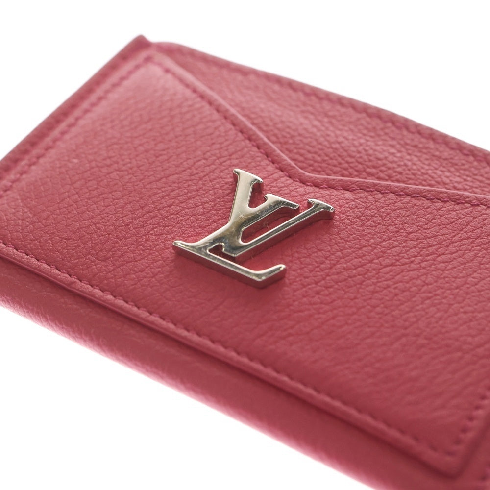 LOUIS VUITTON(ルイヴィトン) ポルト・カルト・ロックミー ピンク レザー カードケース M68555 レディース