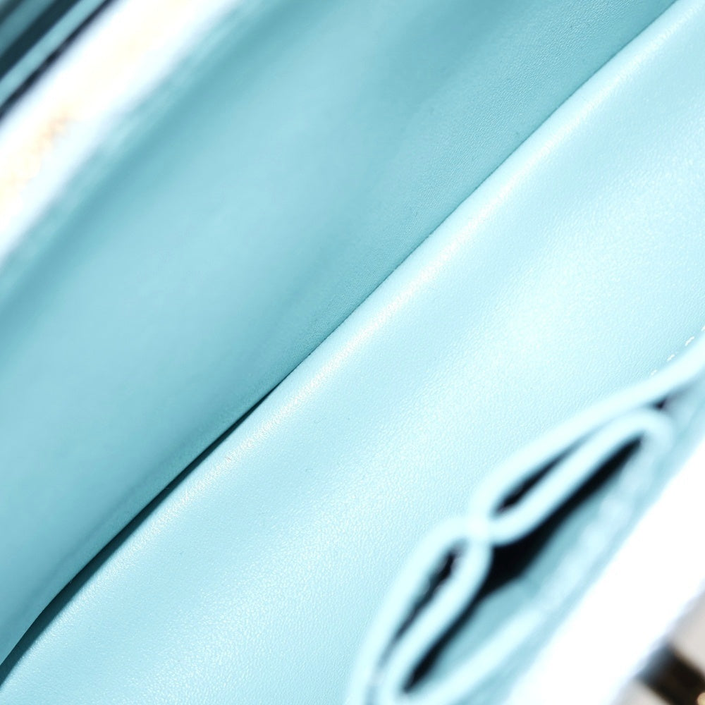 CHANEL(シャネル) ココハンドル 2WAYショルダーバッグ ハンドバッグ メタリックブルー キャビアスキン ゴールド金具 A92991 レディース