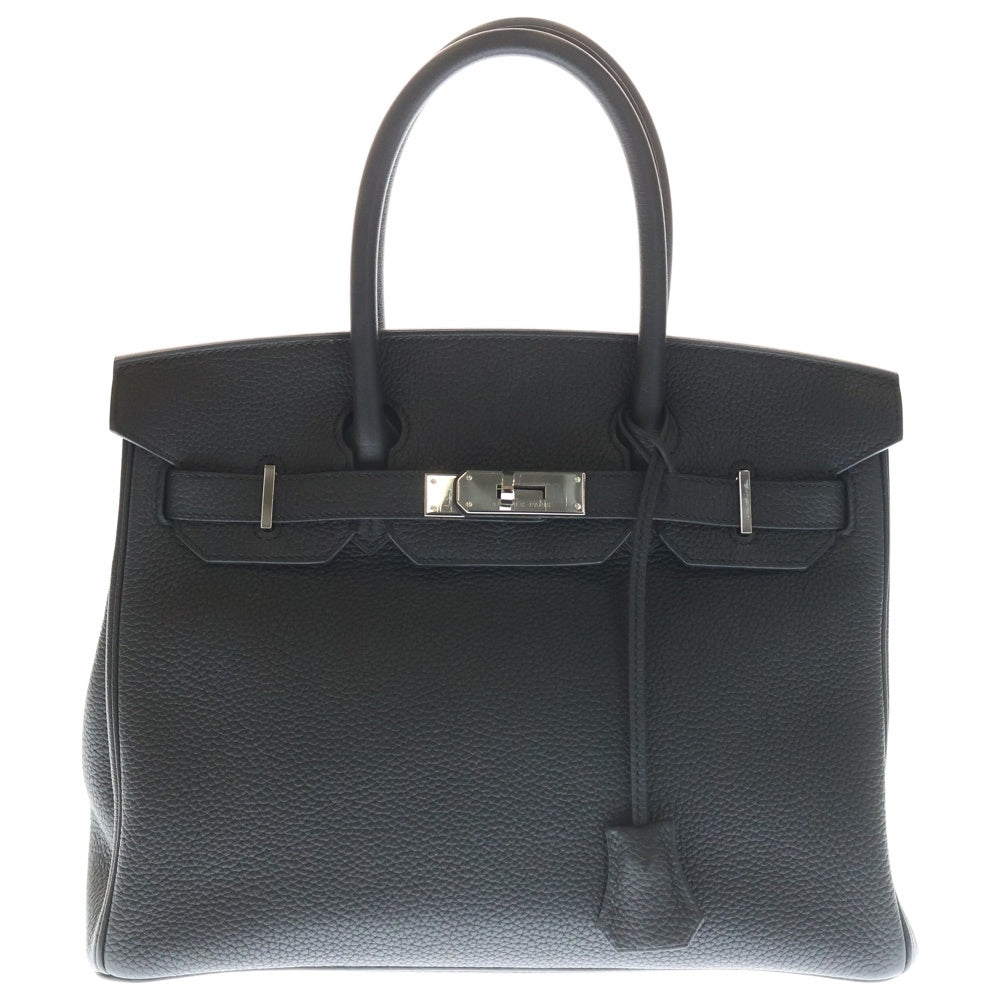 HERMES(エルメス) バーキン30 トゴ ブラック シルバー金具 ハンドバッグ B刻印 レディース