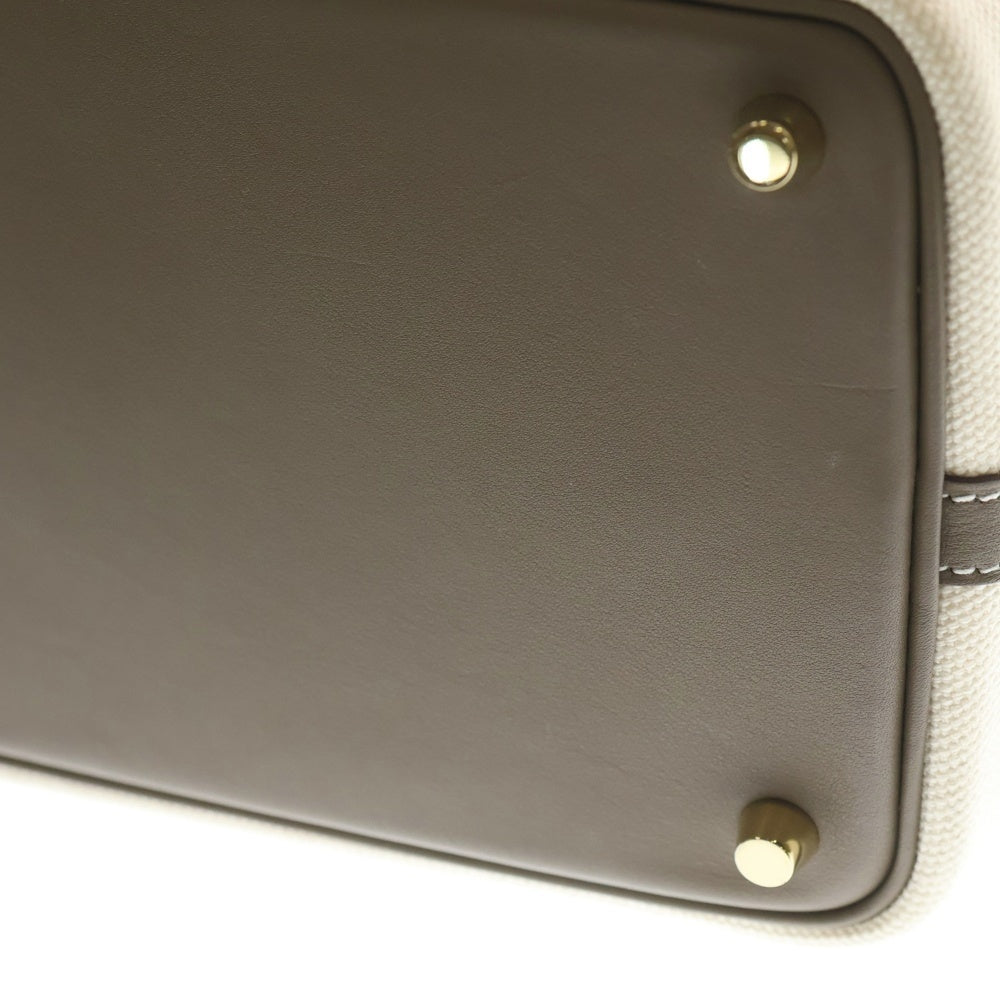 HERMES(エルメス) ピコタンロック カーゴ PM トワルゴエラン×スイフト エトゥープ ハンドバッグ W刻印 レディース