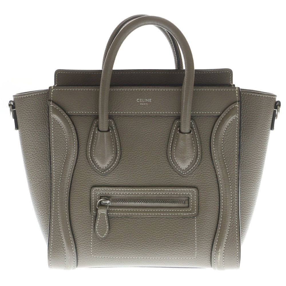 CELINE(セリーヌ) ラゲージナノ スリ レザー 2WAY ハンドバッグ ショルダーバッグ レディース