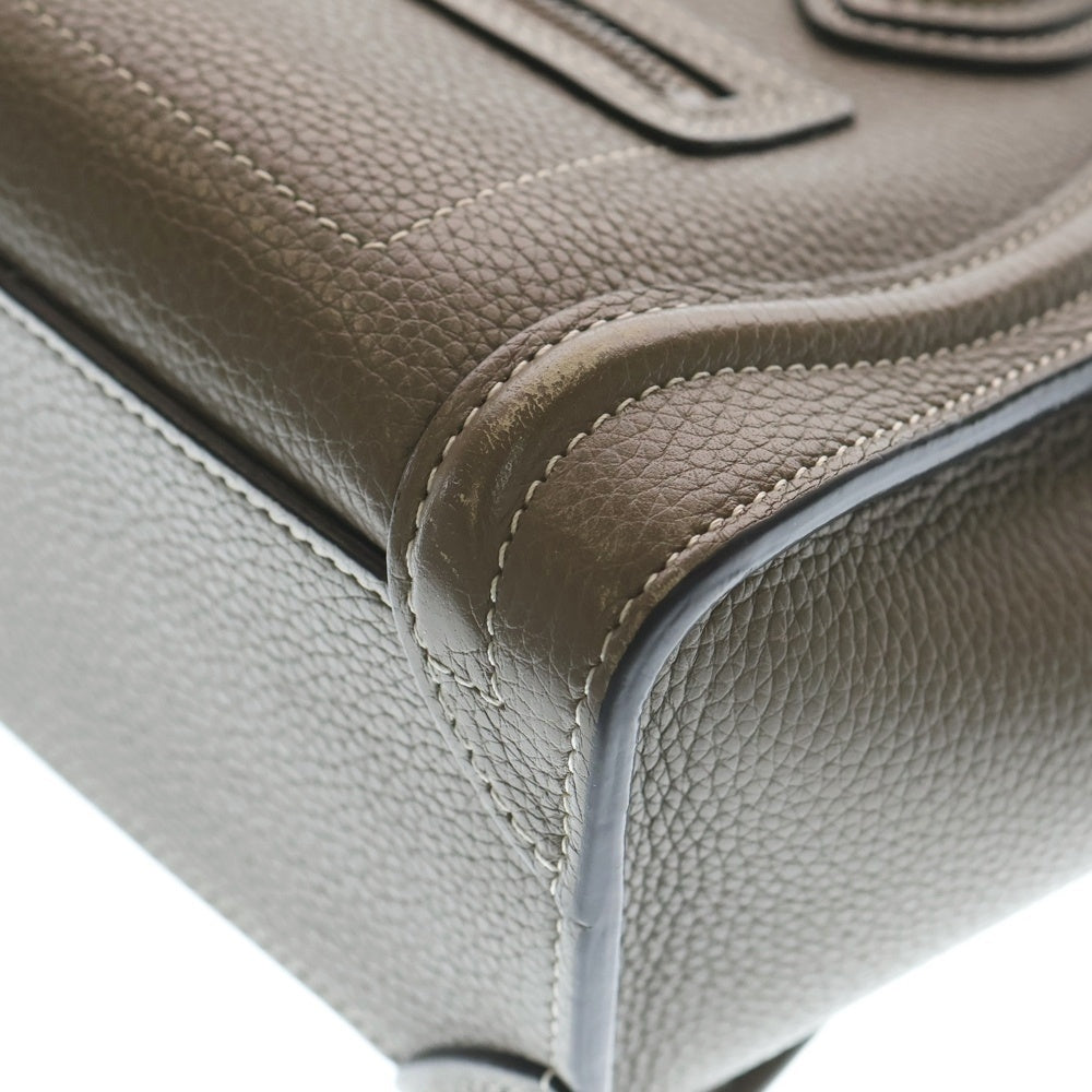 CELINE(セリーヌ) ラゲージナノ スリ レザー 2WAY ハンドバッグ ショルダーバッグ レディース