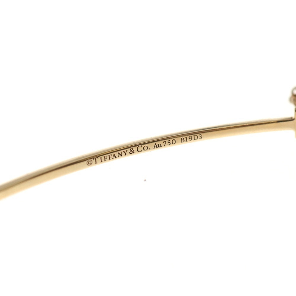 TIFFANY & Co.(ティファニー) Tスマイル スモール ダイヤチェーンブレスレット Au750PG ピンクゴールド レディース
