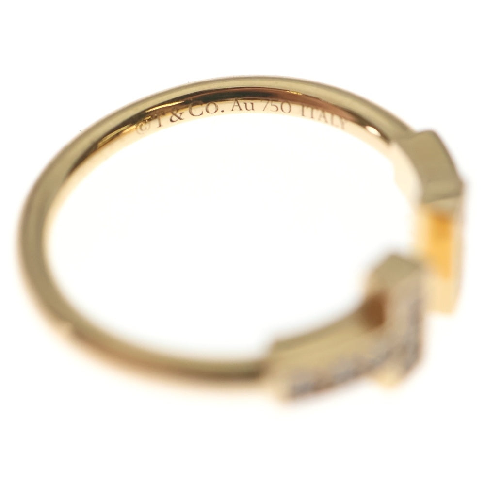 TIFFANY & Co.(ティファニー) Tワイヤー ダイヤ付リング 指輪 Au750PG ピンクゴールド レディース