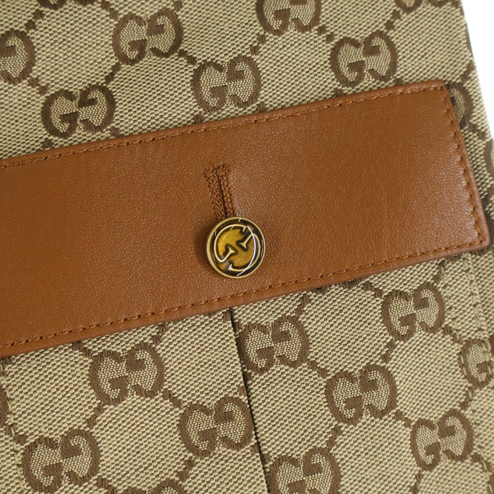 GUCCI(グッチ) GGキャンバス ホースビットパンツ ベージュブラウン 681507 レディース