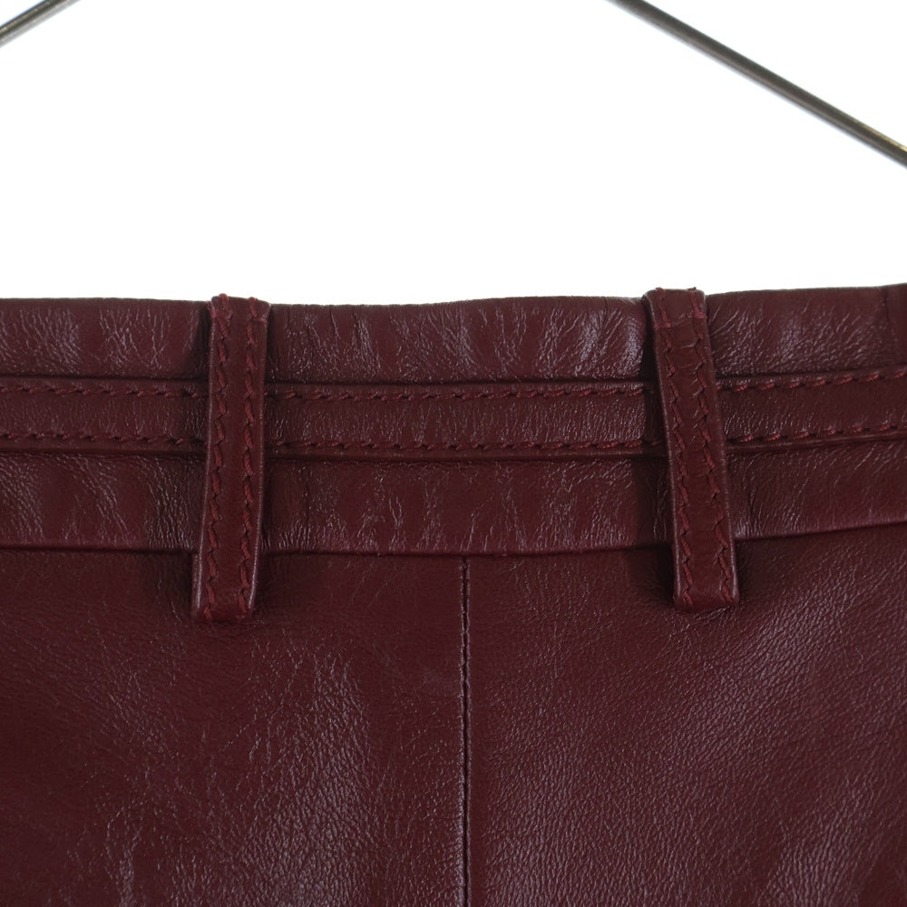 GUCCI(グッチ) ホースビット レザー ショートパンツ レッド レディース