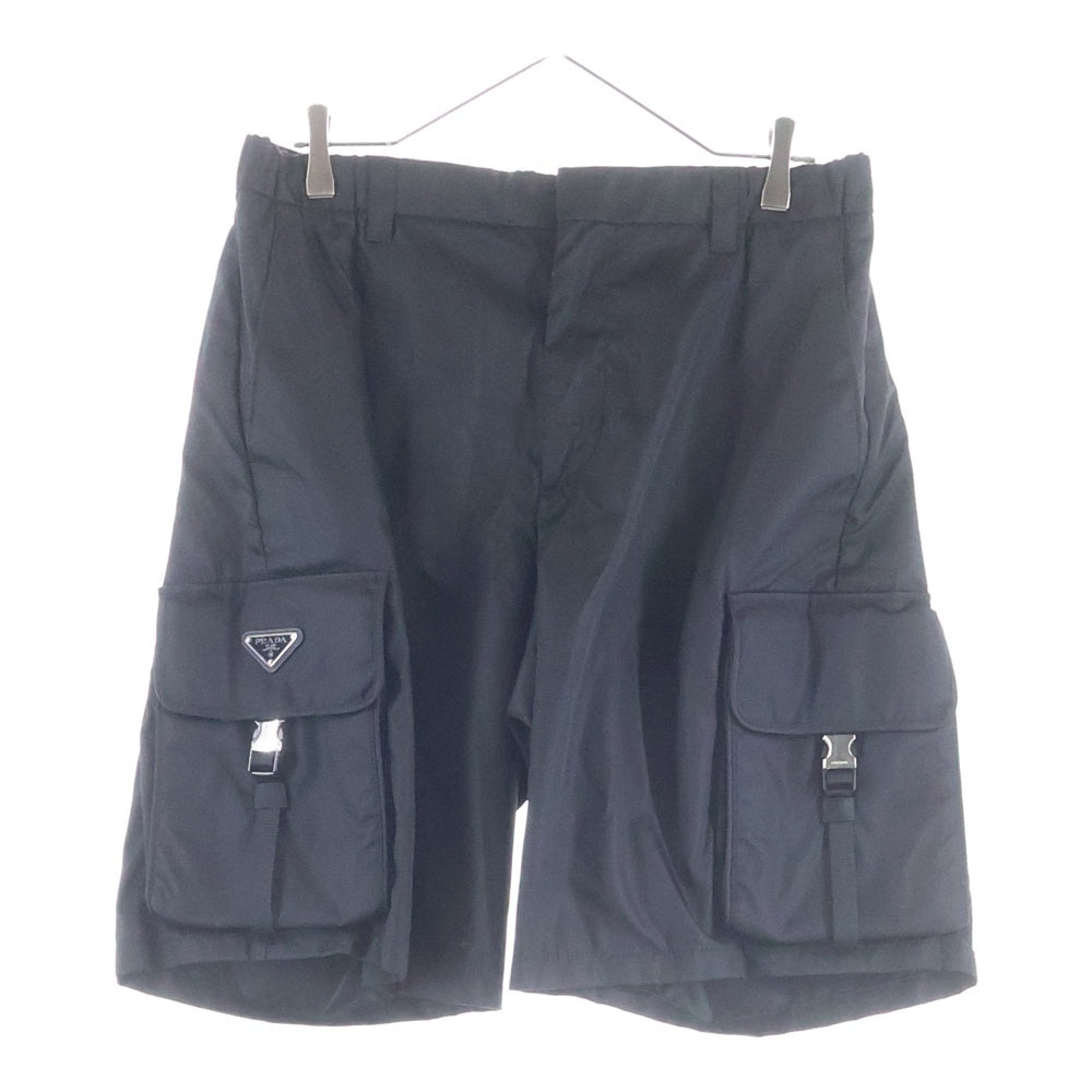 PRADA(プラダ) トライアングルプレート バミューダカーゴショートパンツ ブラック