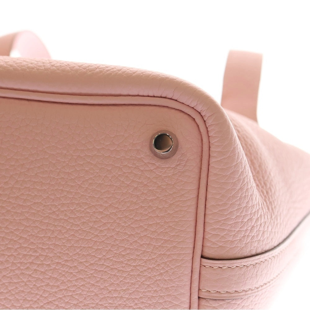 HERMES(エルメス) ピコタンロックPM ローズサクラ トリヨンクレマンス シルバー金具 ハンドバッグ K刻印 レディース