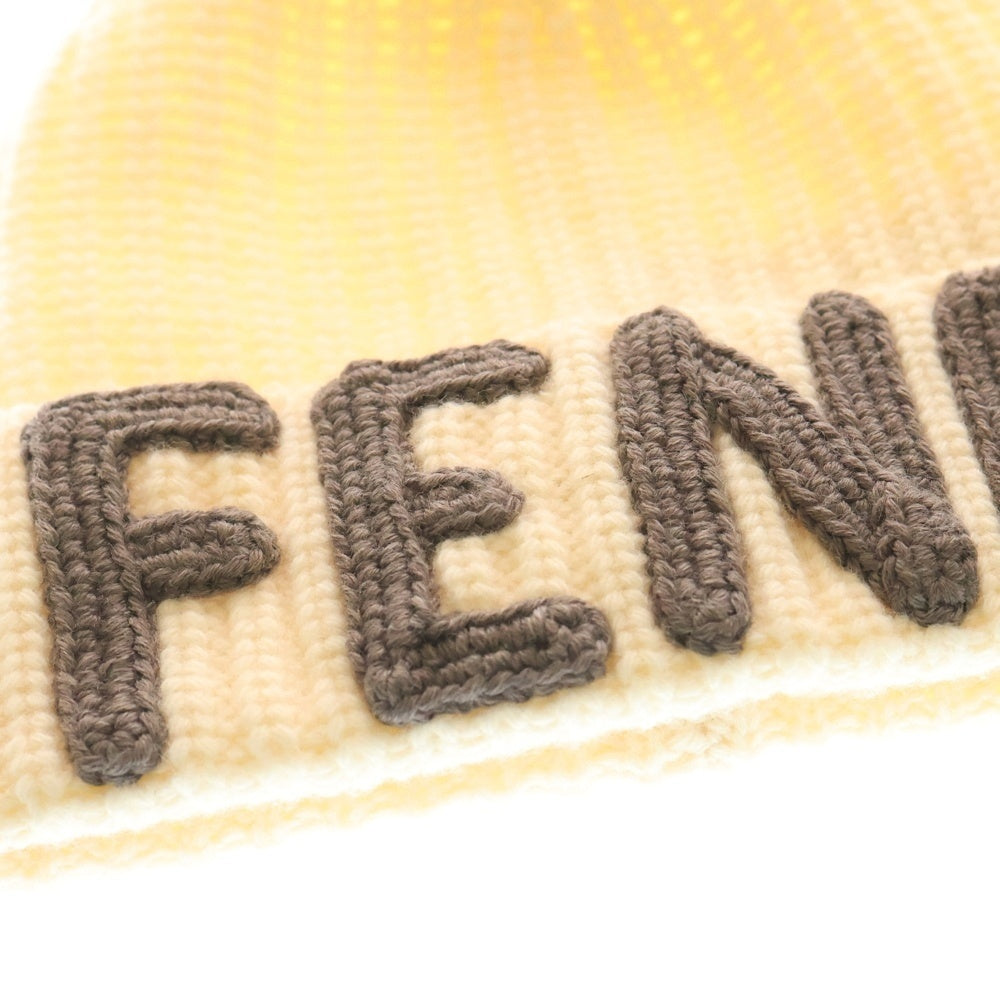 FENDI(フェンディ) フロントロゴニットキャップ アイボリー FXQ900 レディース